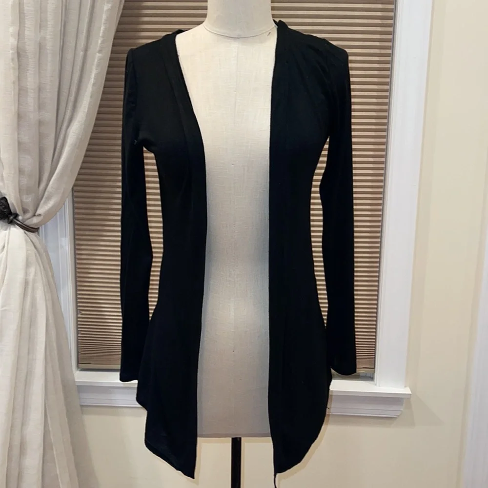 New Collection Lace Back Open Front Cardigan - Picture 2 of 4